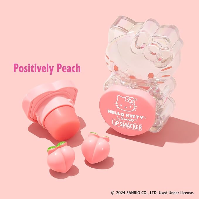 Lip Smacker Hello Kitty Peach-Flavored Gummy Lip Balm | Sanrio Collection | Gifts-VivaGrace Women
