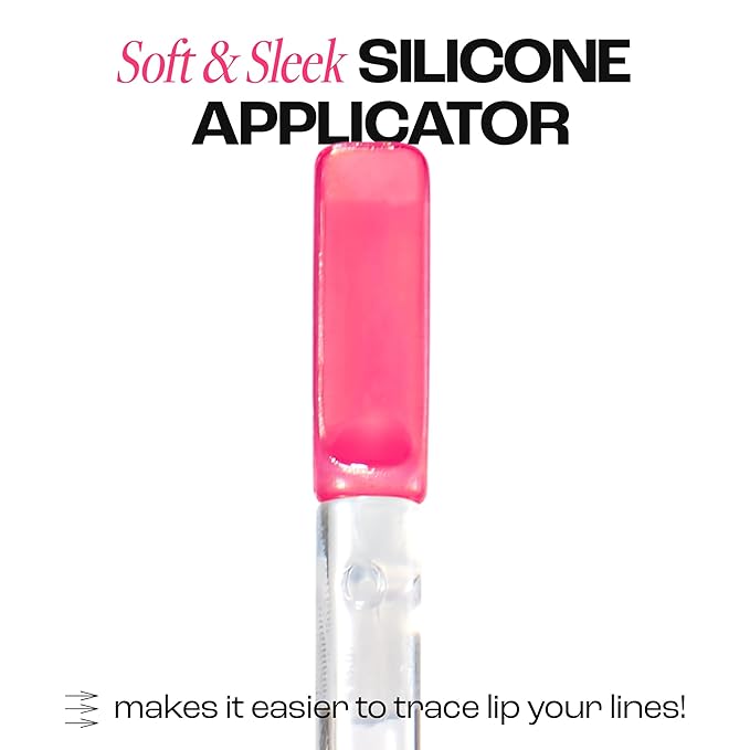 Rouge Star Plumping Lip Tattoo (0.17 oz) - 72-HR Long Lasting Waterproof Peel Off Lip Stain - Transfer-Proof, Non -Sticky Hydrating Matte Lip Tint Tattoo (Pop Pink)-VivaGrace Women