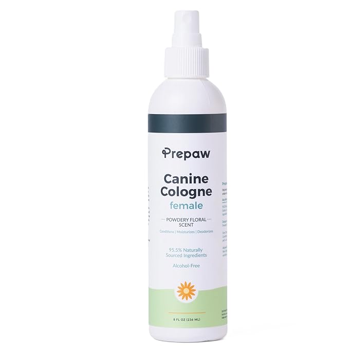 Natural Pet Cologne - Powdery Floral Scent, 3-in-1 Deodorizing, Conditioning & Moisturizing Spray for Dogs & Cats - Long Lasting. Daily Use, 8 fl oz (Female Pet)-VivaGrace Women