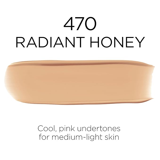 L'Oreal Paris Makeup Infallible Up to 32 Hour Fresh Wear Lightweight Foundation, 470 Radiant Honey, 1 Fl Oz, Packaging May Vary-VivaGrace Women