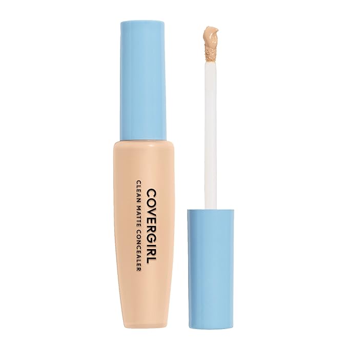 COVERGIRL - Clean Matte Concealer, Oil-Free, Lightweight Formula, Blendable, Natural-Looking Coverage, 100% Cruelty-Free-VivaGrace Women