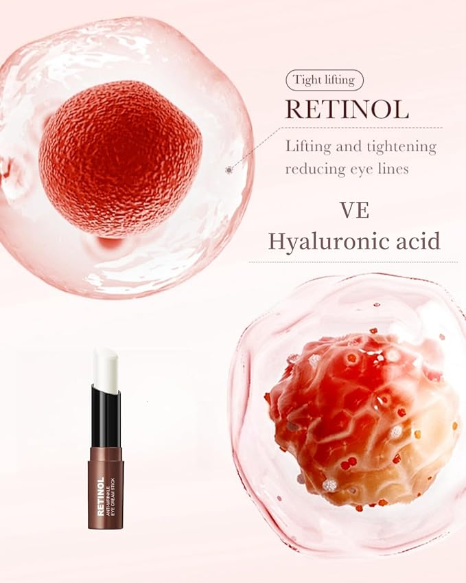 Retinol Eye Stick Under Eye Cream Anti Aging Eye Balm Reduces Fine Lines and Dark Circles-VivaGrace Women