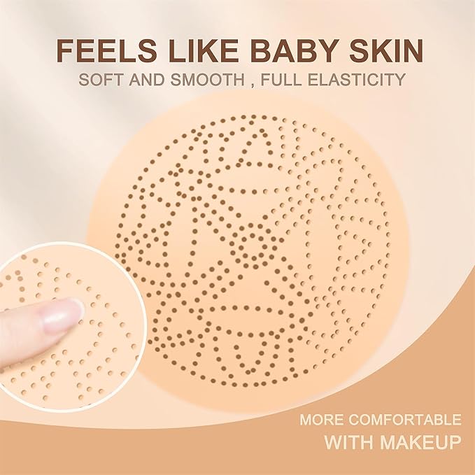 Mushroom Head Air Cushion CC Cream - BB Cream Face Makeup Foundation for Mature Skin Moisturizing Concealer Brighten Long-Lasting, Even Skin Tone for All Skin Types, Ivory Color-VivaGrace Women