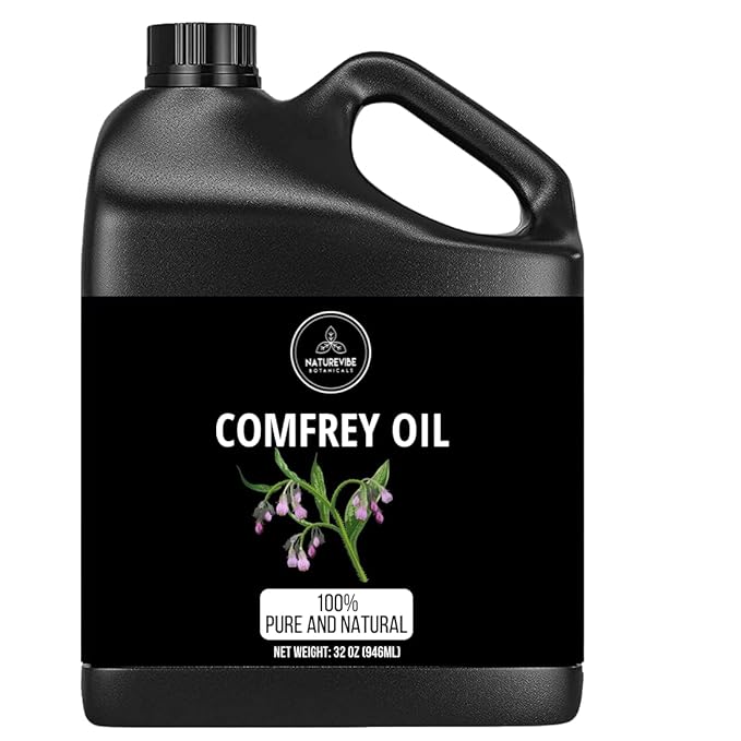 Naturevibe Botanicals Comfrey Oil 32 Ounces | 100% Pure and Natural | Great for Skin Care and Hair Care-VivaGrace Women