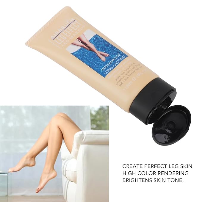 118ml Airbrush Legs, Leg Makeup Lotion, Body Makeup, Waterproof Long Lasting Full Coverage Lightweight Leg Body Cosmetic for Wedding (1#)-VivaGrace Women