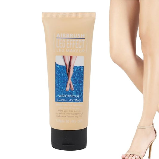 118ml Airbrush Legs, Leg Makeup Lotion, Body Makeup, Waterproof Long Lasting Full Coverage Lightweight Leg Body Cosmetic for Wedding (1#)-VivaGrace Women