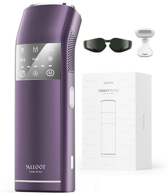 IPL Laser Hair Removal for Women and Men, 2 Lights, 2℃, 16.6 cm² Sapphire Ice Cooling for Sensitive Skin, 4-Pulse Mode for Ingrown Hair, Bikini, Face, Body Permanent Epilator Home Hair Removal Device-VivaGrace Women