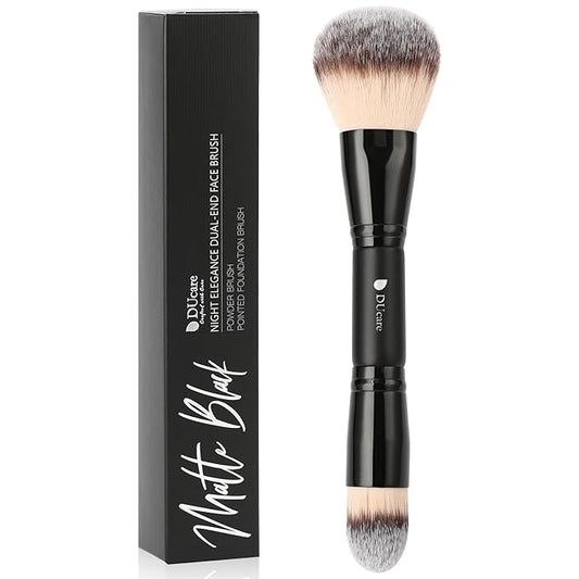 DUcare Powder Brush Foundation Brushes Double Ended Blush Setting Brush for Rounded Taperd Liquid, Cream, Powder,Blending, Buffing-VivaGrace Women