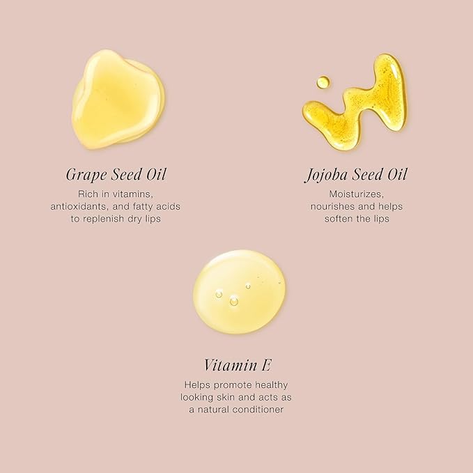 Jouer Essential Tinted Hydrating Lip Oil Gloss – Moisturizing Dry Lip Treatment Serum - Fragrance Free Tinted Lip Oil - Jojoba Seed Oil and Apricot Oil Formula-VivaGrace Women