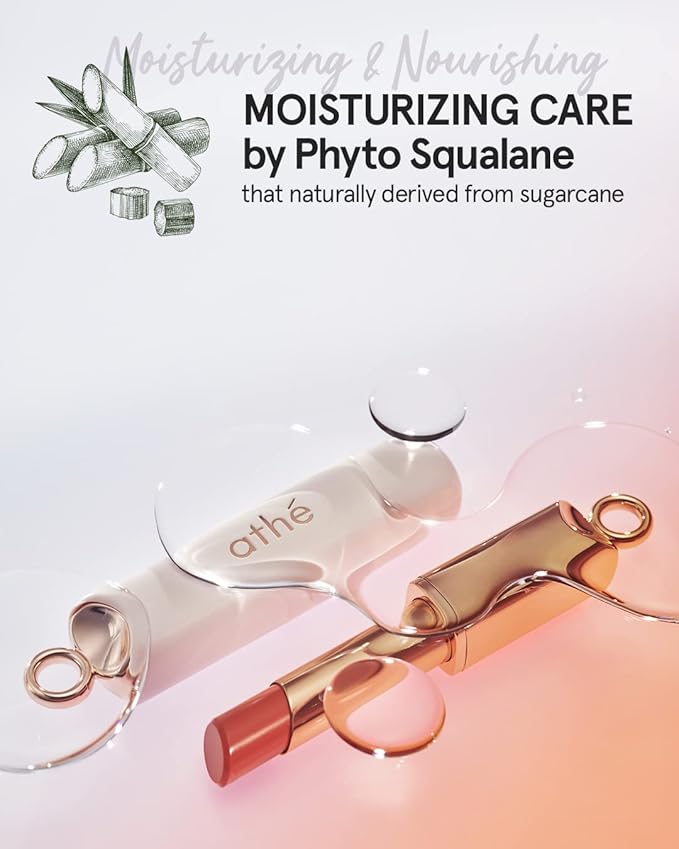 ATHÉ Authentic Lip Balm 10 JOYFUL (Tinted), Lightweight Wear & Plumping Lips without Stickiness, Moisturizing & Nourishing Plant-Based Vegan Chapstick for Dry, Petrolatum Free, Cruelty-Free-VivaGrace Women