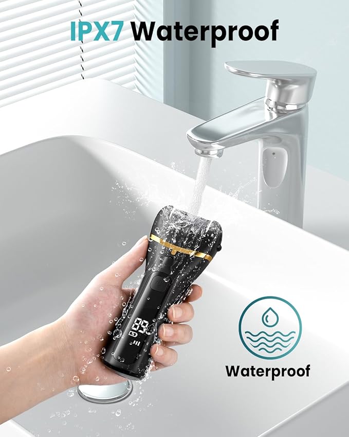 Electric Foot Callus Remover with 10000 RPM Motor and 3-Speed Settings, Foot File Kit with LED Light and Display for Women’s Home Pedicure, Waterproof Foot Grinder with Type-C Charging-VivaGrace Women