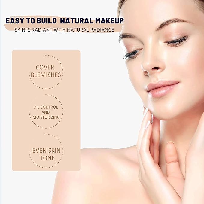 2pcs Skin Tone Adjusting CC Cream SPF 50, New Cosmetics CC Cream, Pre-makeup Primer Moisturizing Skin Concealer Brightening Skin Tone(Natural Color)-VivaGrace Women