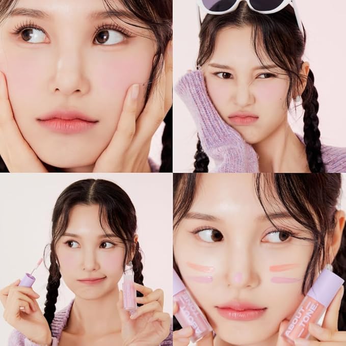 Fluffy Air Blusher 5 Colors - Lightweight Melting Liquid Blush for Colorful Cheeks, Highly Pigmented, Cheekbones and Eye Makeup, Soft Matte Finish, Buildable Formula (05 DUSTY ROSE)-VivaGrace Women