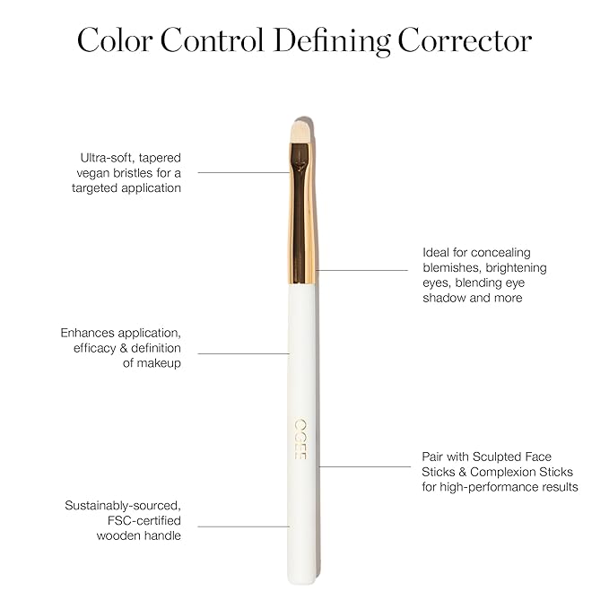 Ogee Makeup Brush Set - Includes Professional Quality Foundation Blender Brush, Ultra-Soft, Precision Brush & Makeup Brush Cleaner-VivaGrace Women