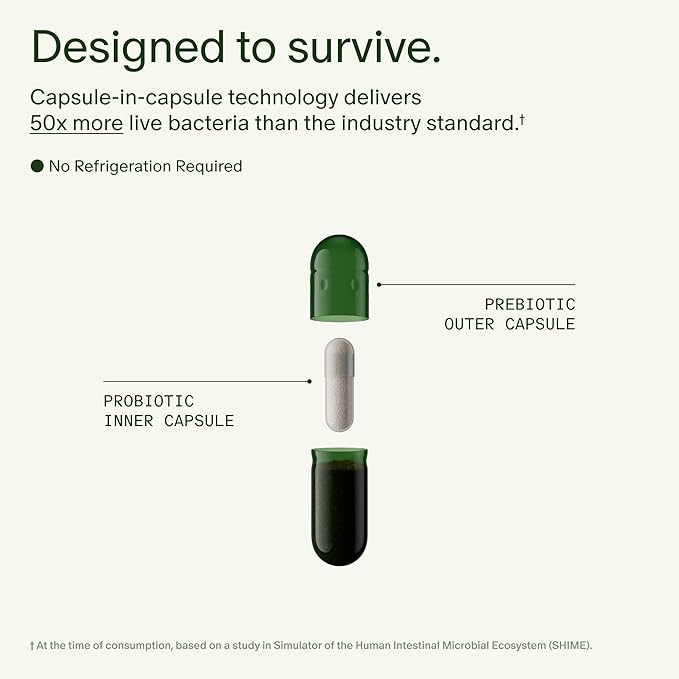 Seed DS-01 Daily Synbiotic - Prebiotic and Probiotic for Women & Men - Digestive Health, Gut Health, Immune Support, Bloating & Constipation Relief - Vegan & Shelf-Stable - 60 Capsules (30-Day Supply)-VivaGrace Women