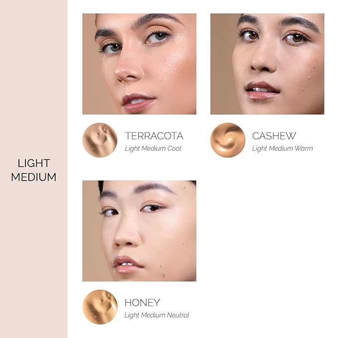 OFIR Skin Satin Medium Coverage Foundation | Lightweight Foundation Makeup with Vegan Formula | Blue Light Protection & Non-Creasing for Long-Lasting Wear | 1 FL OZ (Barley - Light Cool)-VivaGrace Women