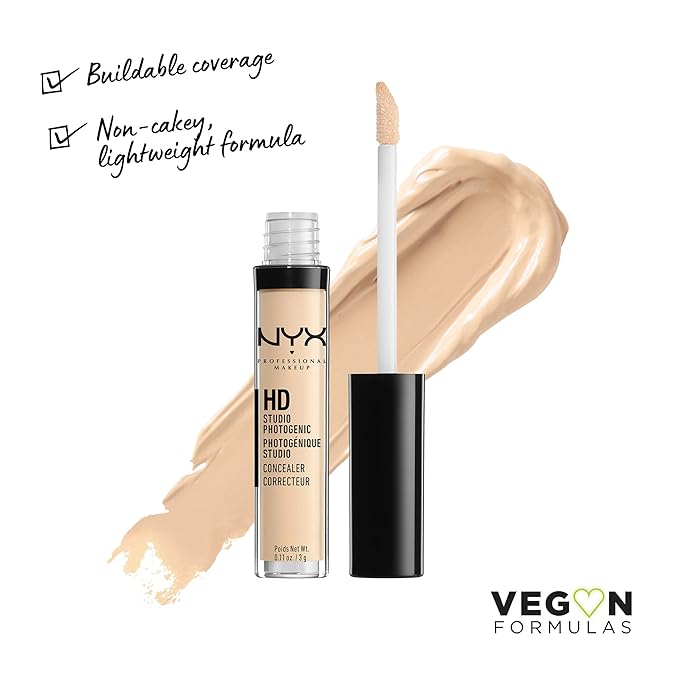 NYX PROFESSIONAL MAKEUP HD Studio Photogenic Concealer Wand, Medium Coverage - Alabaster-VivaGrace Women