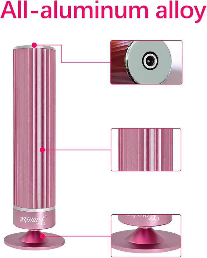 5.3'' Electric Foot Callus Remover with 80pcs Sandpaper Discs & Brush, Professional Aluminum Ergonomic Pedicure Tool, Stepless Speed & Reverse Control for Dead Skin Removal (Pink)-VivaGrace Women