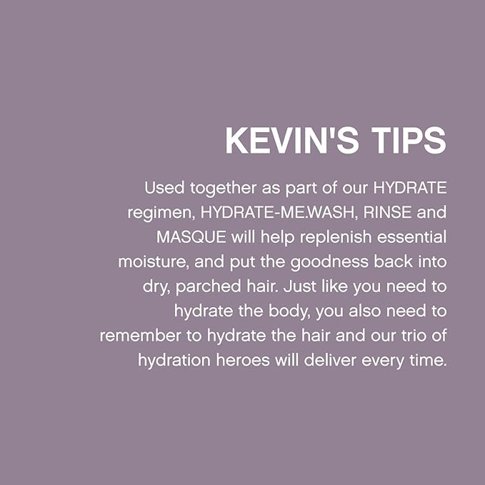KEVIN.MURPHY HYDRATE-ME.WASH - Hydrating Shampoo for Natural & Coloured Hair - For Dull, Parched & Dry Hair - Deep Nourish Shampoos - 250 ml / 8.4 fl oz-VivaGrace Women