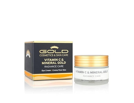 Gold Cosmetics & Skin Care Vitamin C & Mineral Gold Skincare, For Collagen Production (Eye Cream, 30 ml)-VivaGrace Women