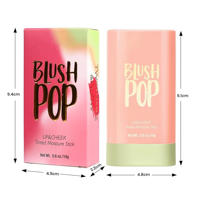 Highlighter Makeup Stick - Blush Highlighters Makeup Stick for Face & Body, Natural Silky Shimmer Highlight, Bendable Long Lasting Highlighter Wand, Cream Korean Highlighter (Rose Gold)-VivaGrace Women