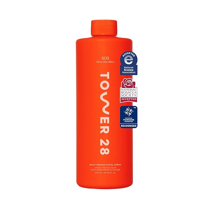 Tower 28 Beauty SOS Daily Rescue Facial Spray Jumbo Refill 16 oz / 480 mL-VivaGrace Women