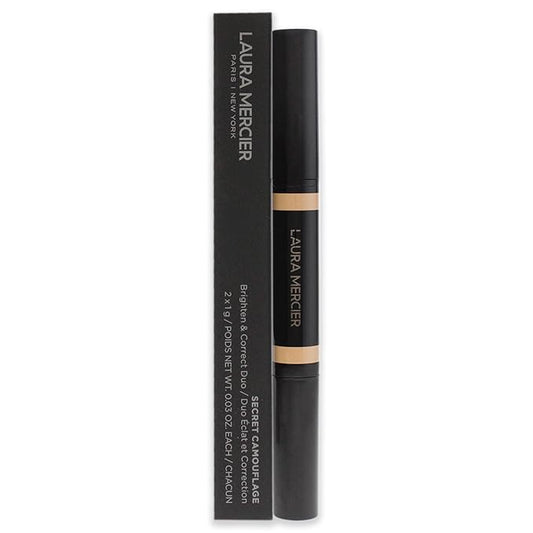 Laura Mercier Secret Camouflage Concealer Duo Stick - 1W Light with Warm Undertones Women 2 x 0.03 oz-VivaGrace Women