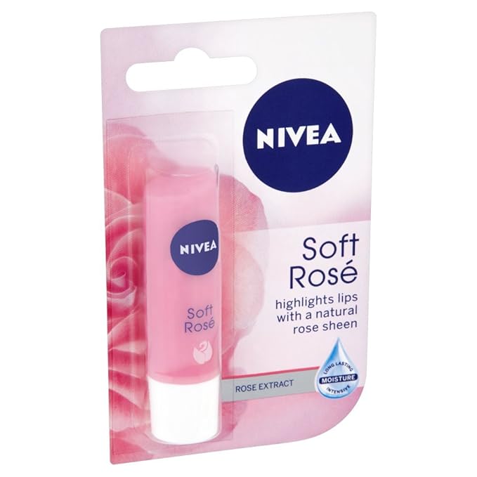 Nivea Lip Soft Rose Blister Pack-VivaGrace Women