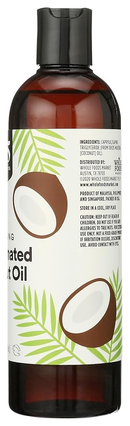 365 by Whole Foods Market, Moisturizing Fractionated Coconut Oil, Skin & Hair Care, 16 Fl Oz-VivaGrace Women