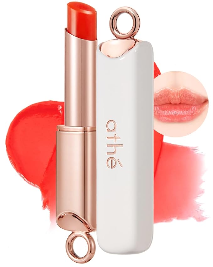 ATHÉ Authentic Lip Balm 03 AWESOME (Tinted), Lightweight Wear & Plumping Lips without Stickiness, Moisturizing & Nourishing Plant-Based Vegan Chapstick for Dry, Petrolatum Free, Cruelty-Free-VivaGrace Women