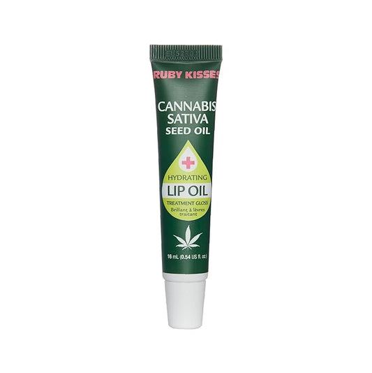 Ruby Kisses Hydrating Lip Oil Cannabis Sativa Hemp Seed RLO04D1 (1 PACK)-VivaGrace Women