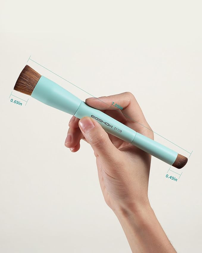 EIGSHOW Foundation and Concealer Brush, Dual Ended Makeup Brush For Flawless Foundation Coverage, Under Eye Concealer, Vegan & Cruelty-free (D110B)-VivaGrace Women