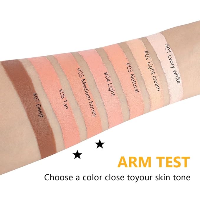 Kaely 2Pcs Pot Concealer Full Coverage Set,under Eye Brightener Concealer for Conceals Dark Circles,Waterproof Foundation Face Makeup Brush Kit,Color Correcting Concealer,05+06-VivaGrace Women
