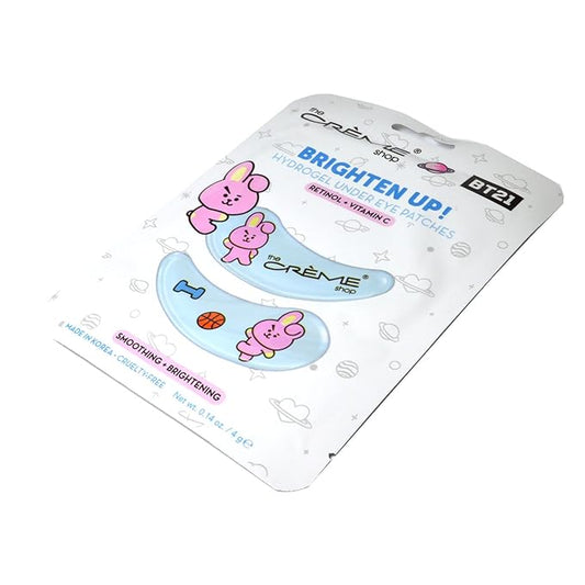 Shop BT21: Brighten Up COOKY Hydrogel Under Eye Patches Smoothing & Firming UEPC7352 Dark Circles + Free Zipper Bag-VivaGrace Women