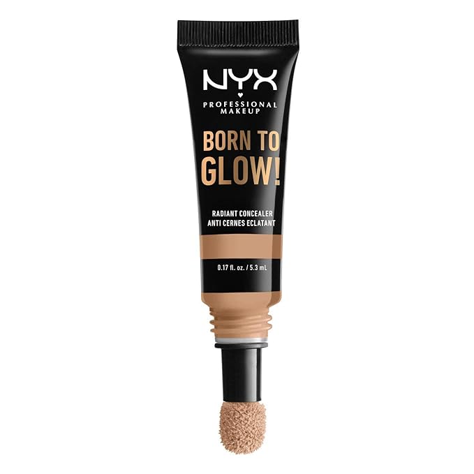 NYX PROFESSIONAL MAKEUP Born To Glow Radiant Concealer, Medium Coverage - Medium Olive-VivaGrace Women