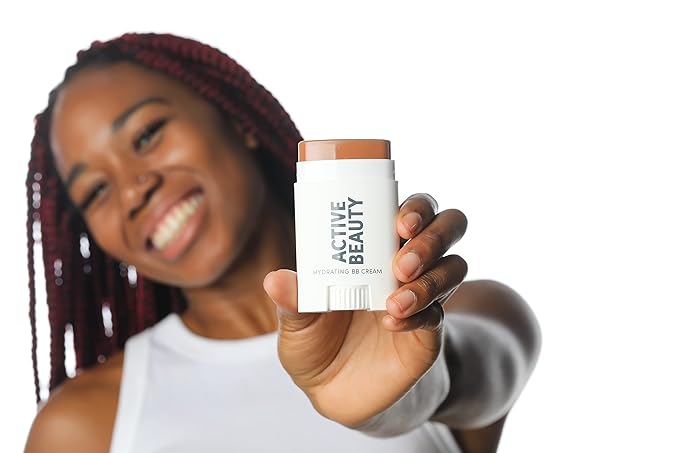 LIQUE Active Don't Sweat It Light-Coverage BB Cream Stick, Revitalize & Brighten Skin While Smoothing Fine Lines & Reducing Redness, Dewy Finish, Vegan Formula, Rich, 0.71 Oz.-VivaGrace Women
