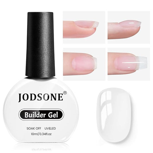 JODSONE Clear Builder Gel for Nails 10ml, Nail Strengthener Gel for Nail Apex, Extensions, Repairing, Thickening, Hard Gel Polish Needs Nail Lamp Curing, DIY Salon Nail Art-VivaGrace Women