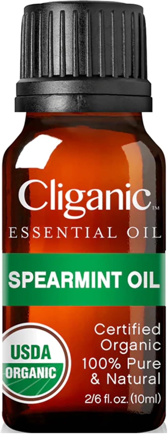 Cliganic USDA Organic Spearmint Essential Oil, 100% Pure Natural Undiluted, for Aromatherapy (10ml) | Non-GMO Verified (Packaging May Vary)-VivaGrace Women