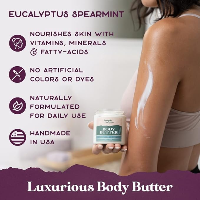 Purple Canyon Bath Gift Set for Women | Revitalizing Eucalyptus Spearmint and Cucumber Mint Self-Care Gift for Women-VivaGrace Women