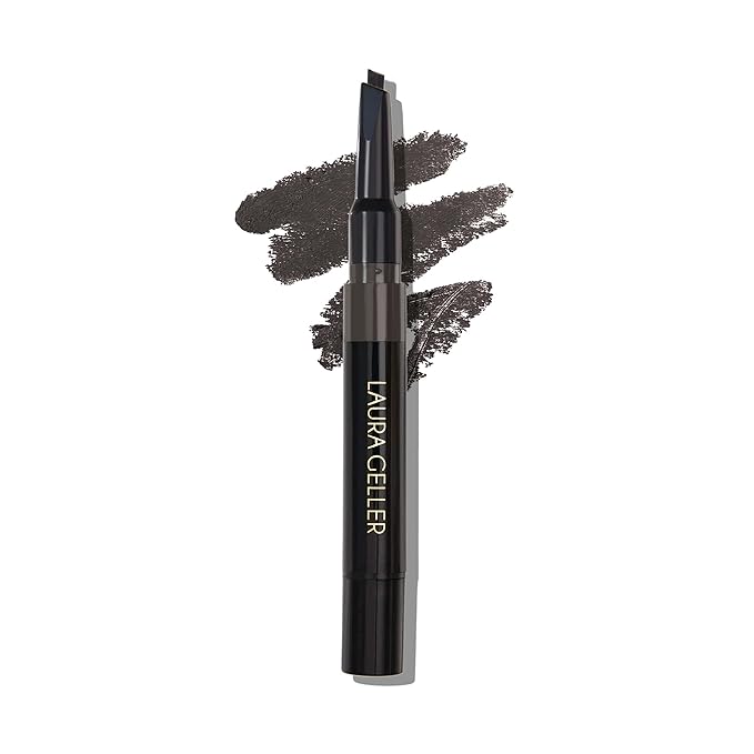 LAURA GELLER NEW YORK Sculpt-n-Stay Waterproof Brow Pencil & Gel- Soft Black-VivaGrace Women