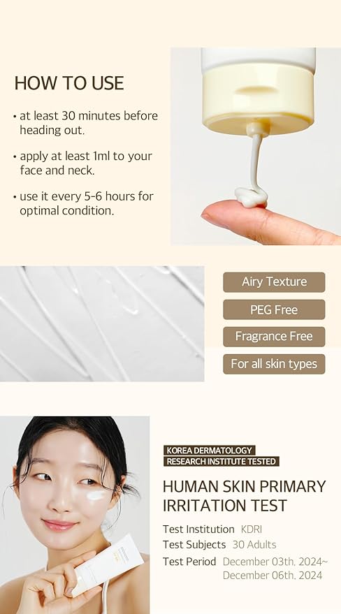 mixsoon Bean Sunscreen 1.69 Fl. Oz. / 50ml SPF 50 Airy Texture Type Lightweight No White Cast For Face Korean Glass Skin Care-VivaGrace Women