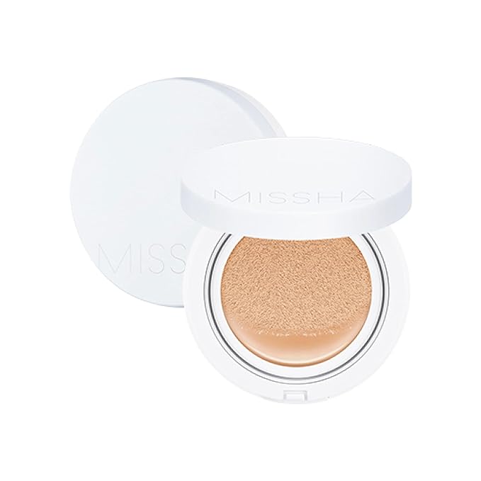 Missha Magic Cushion Moist Up No. 23 Natural Beige for light with neutral skin tone, Hydrating 3-in-1 Moisture Korean Cushion Foundation, Long-lasting, High Coverage, for All Skin Types-VivaGrace Women