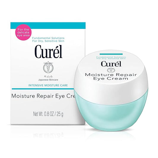 Curel Japanese Skin Care Moisturizer Repair Eye Cream, Under Eye Cream for Dry, Sensitive Skin, Fragrance Free & pH Balanced, 0.8 Oz-VivaGrace Women