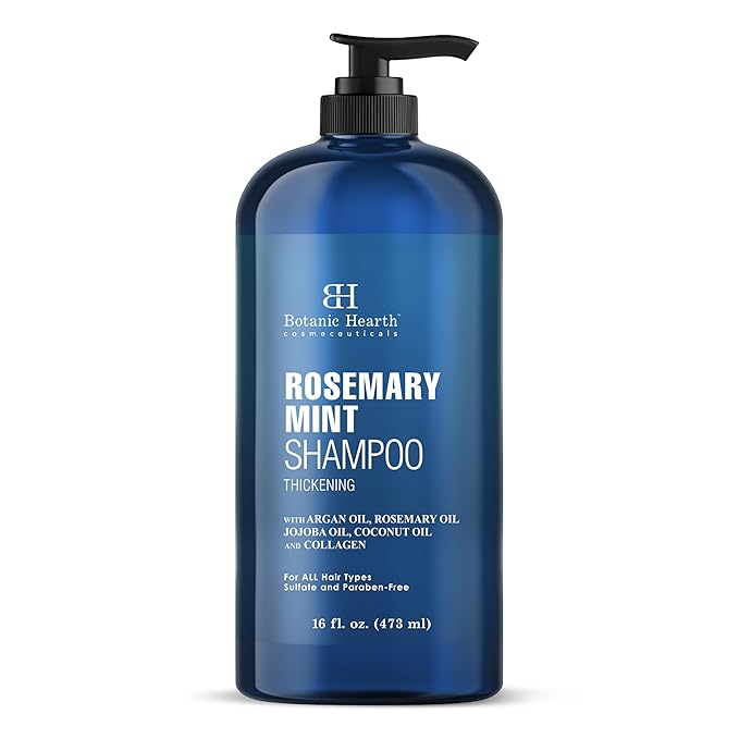 Botanic Hearth Rosemary Shampoo 16 Oz | Rosemary Oil Shampoo De Romero For Hair Growth With Biotin & Mint | Sulfate Free,Thicker & Fuller Hair | Deep Cleansing & Nourishing-VivaGrace Women