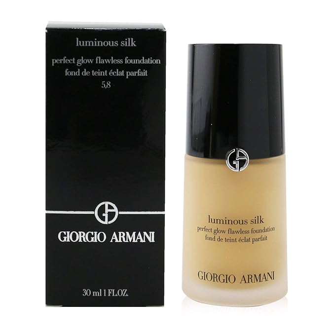 Giorgio Armani Luminous Silk Perfect Glow Flawless Foundation 5.8 Medium, Golden 30 ml / 1 oz-VivaGrace Women