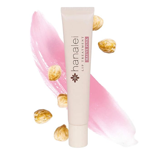 Hanalei Lip Treatment for Dry, Chapped Lips – Intensive Overnight Moisturizer with Kukui Oil, Shea Butter & Grapeseed Oil – Hydrating Balm for Healing Cracks – Mauve Pink Tint, 15g – Cruelty-Free-VivaGrace Women