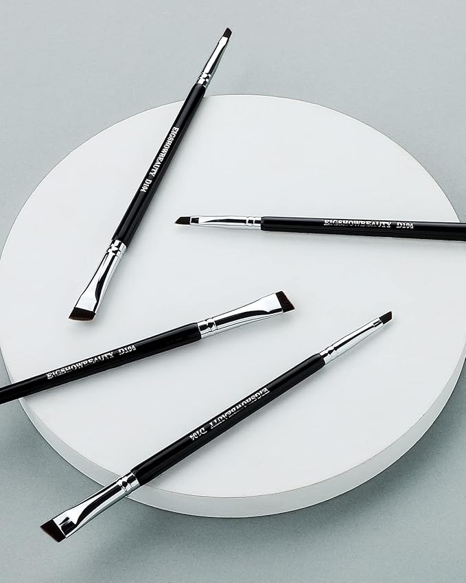 Eyebrow Brush & Eyeliner Brush, EigshowBeauty Double-Ended BrushesOne Brush For 2 Uses - Black (D104)-VivaGrace Women