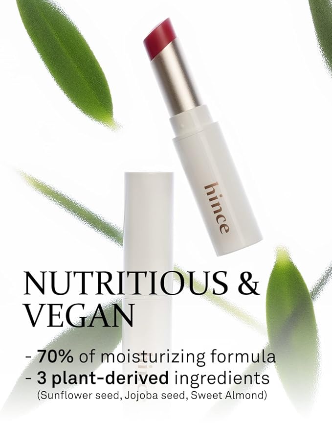 HINCE Mood Enhancer Lip Glow, Moisturizing Lip Balm with Shea Butter & Sweet Almond, Non-Sticky and Long-lasting Tinted Lip Tint with Buttery Balm Texture for Neutral Color 0.2oz. (1, IMPASSIONED, 05)-VivaGrace Women