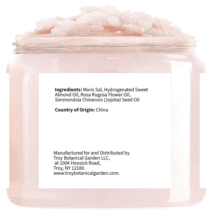 Rose Body & Foot Scrub 10 oz - a gentle and enjoyable exfoliating experience, leaving your skin feeling smooth - The best stocking stuffer.-VivaGrace Women