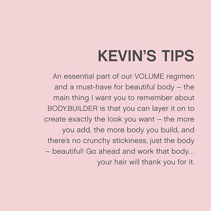 KEVIN.MURPHY BODY.BUILDER - Hair volumising Mousse - For All Hair Types - Weightless & Sulphate-Free Hair Mousse - Hair Care Treatment - With Tangerine Peel Oil - 350 mL / 11.8 fl oz-VivaGrace Women